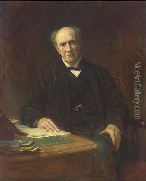 Portrait of Richard Twining Esq. Oil Painting - Sir Arthur Stockdale Cope