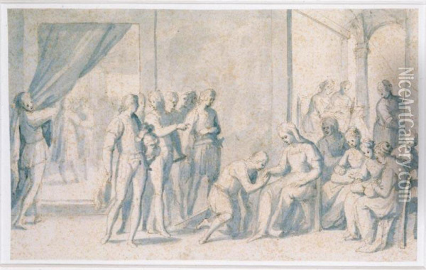Un Episodio Della Vita Di Giovanni D'austria Oil Painting - Giovanni Balducci