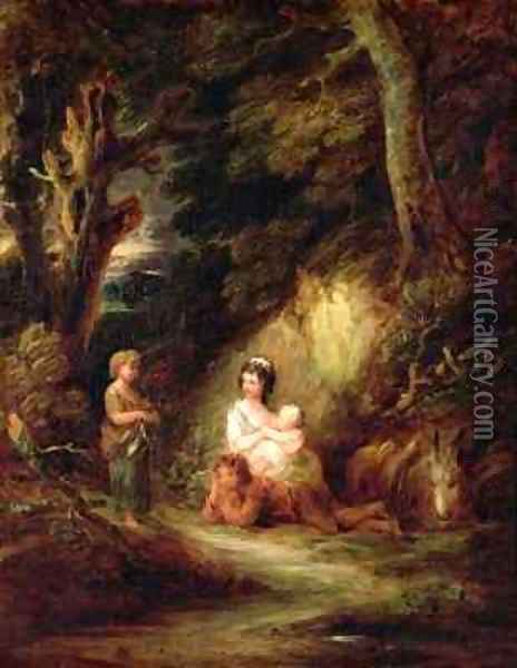 Gypsy Encampment Oil Painting - Gainsborough Dupont