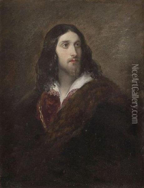 Portrait D'homme Oil Painting - Richard Buckner