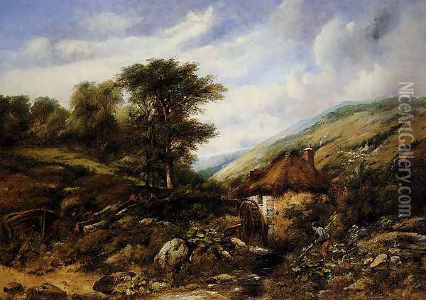 The Mill Stream Oil Painting - Frederick William Watts