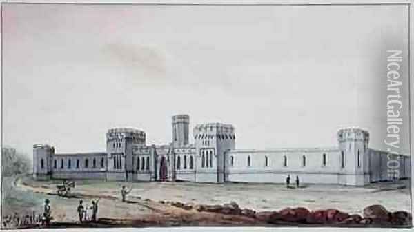 Penitentiary in Pennsylvania Oil Painting - Gustave de Beaumont