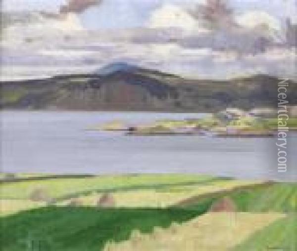 Mull From Iona Oil Painting - Francis Campbell Boileau Cadell