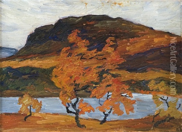 Madchen Im Walde Oil Painting - Ludwig Von Hofmann
