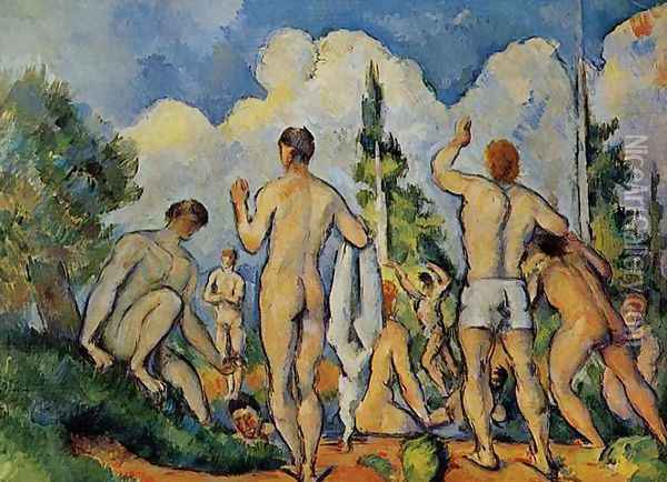The Bathers3 Oil Painting - Paul Cezanne