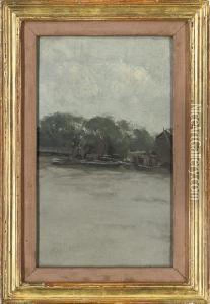 Thames Near Albert Bridge Oil Painting - Paul Fordyce Maitland