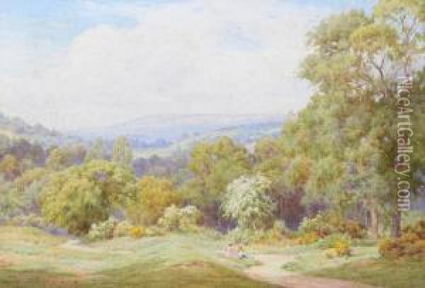Burrington, Somerset Oil Painting - George Marks