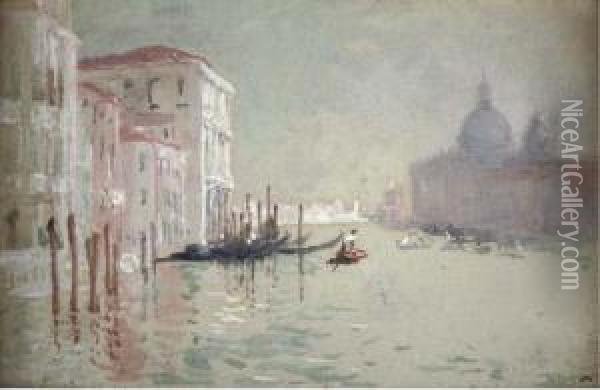 The Grand Canal Oil Painting - Helen Donald Smith