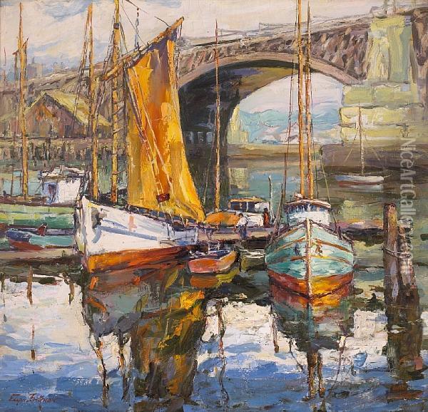 The Golden Sail Oil Painting - Edgar Forkner