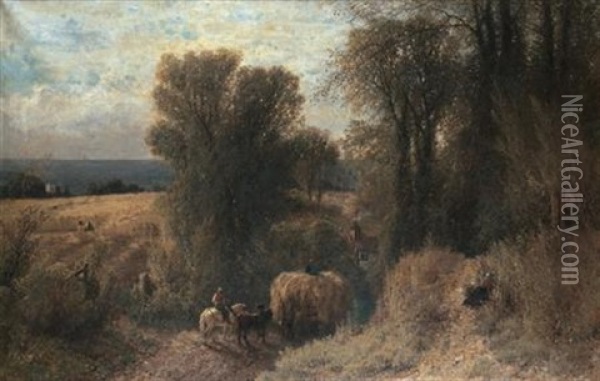 The Hay Wagon Oil Painting - Albert Fitch Bellows