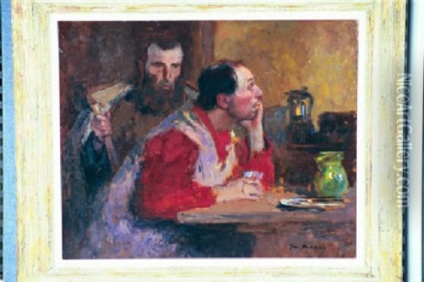 In The Tavern Oil Painting - Gari Melchers