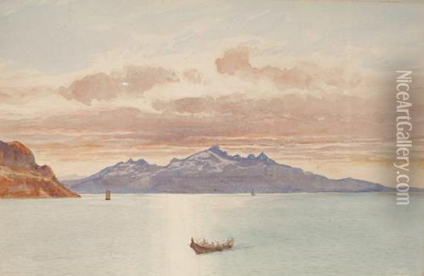 Crossing The Sea Oil Painting - Tristram Ellis