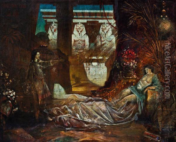 Casar Und Kleopatra Oil Painting - Leo Diet