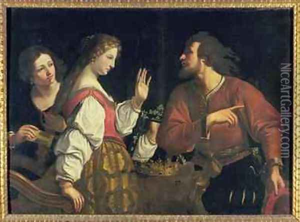 The Soothsayer Oil Painting - Bartolomeo Manfredi