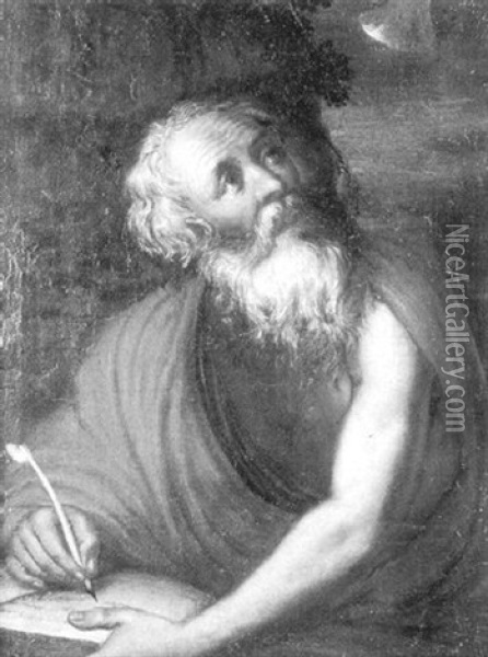 St. Jerome In The Wilderness Oil Painting - Agostino Carracci