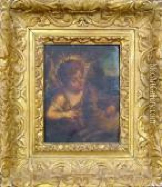The Infant St John Oil Painting - Annibale Carracci