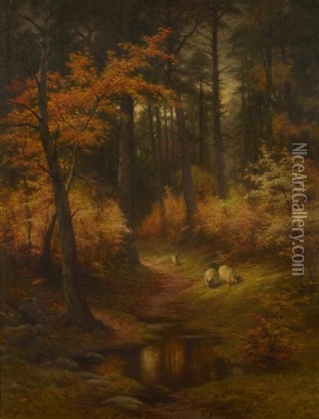 Autumn Gold Oil Painting - Joseph Farquharson