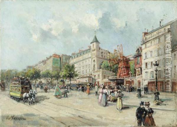 Moulin Rouge, Paris Oil Painting - Gustave Mascart