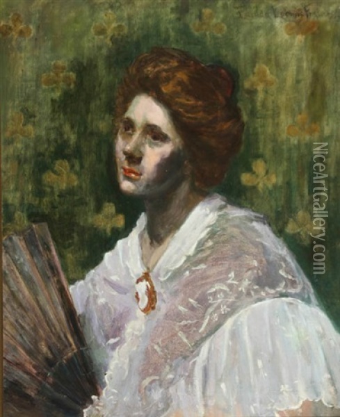 Portrait Of A Lady Oil Painting - Eurilda Loomis France