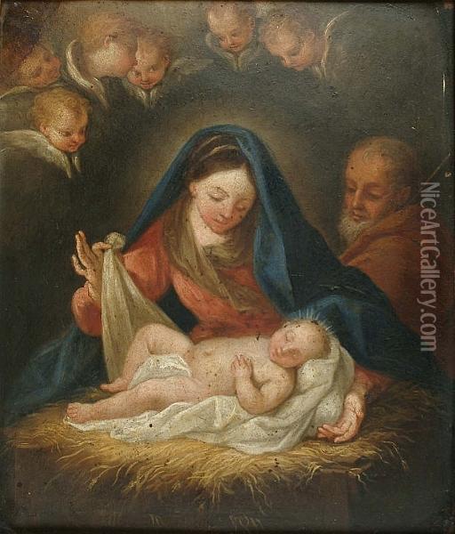 Mary And Infant Jesus Oil Painting - Carlo Maratta or Maratti