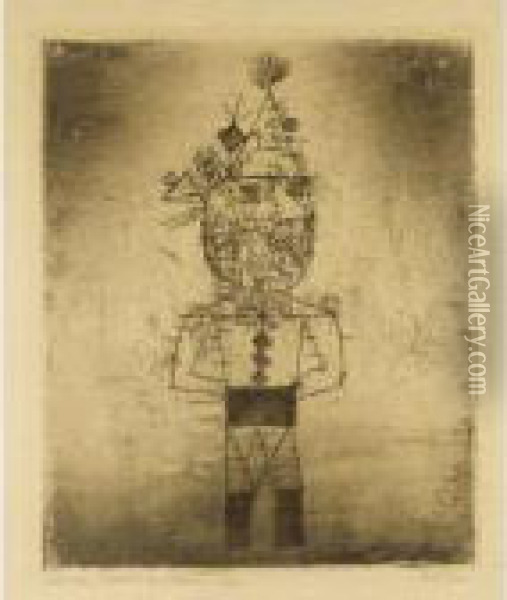 Stachel Der Clown Oil Painting - Paul Klee