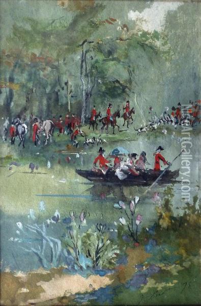 Lebat-l'eau Oil Painting - Jules, Baron Finot