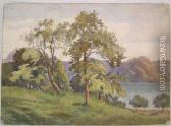 Landscape Oil Painting - Hugh Thomson