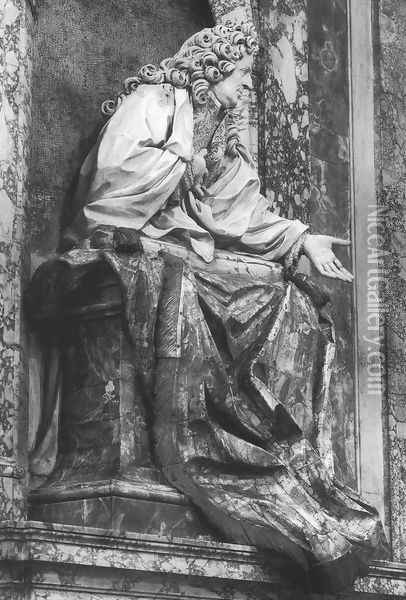 Bust of Giovanni Andrea Muti Oil Painting - Bernardino Cametti