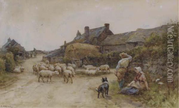 Resting By The Wayside Oil Painting - Ernest Albert Waterlow