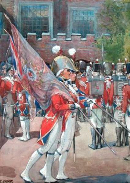 Kings Guard, St. James Oil Painting - Christopher Clark