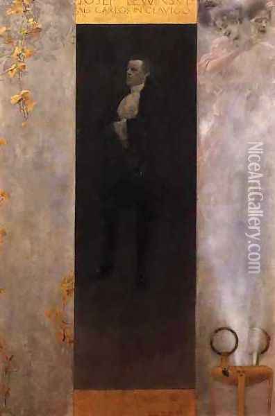 Actor Josef Lewinsky As Carlos Oil Painting - Gustav Klimt