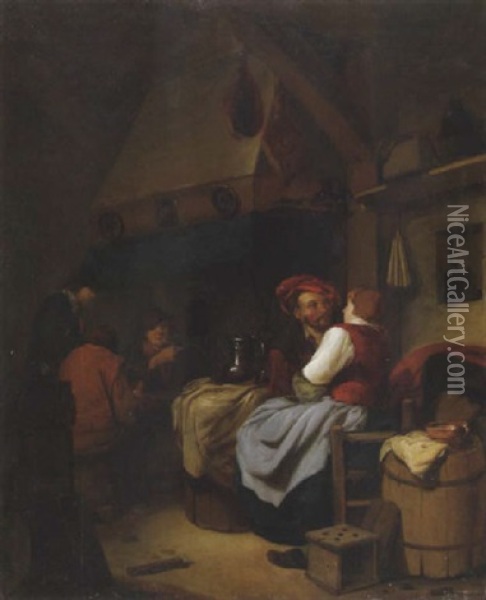 Bauerninterieur Oil Painting - Cornelis Pietersz Bega