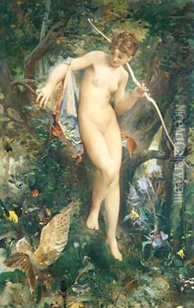 Diana 1878 Oil Painting - Luc-Olivier Merson