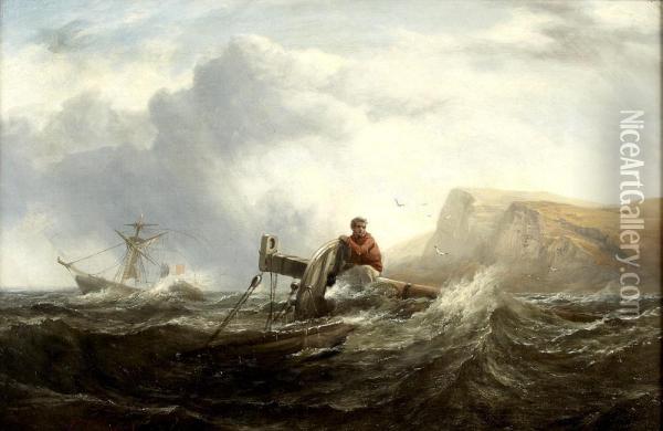 The Shipwreck Oil Painting - Edmund Thornton Crawford
