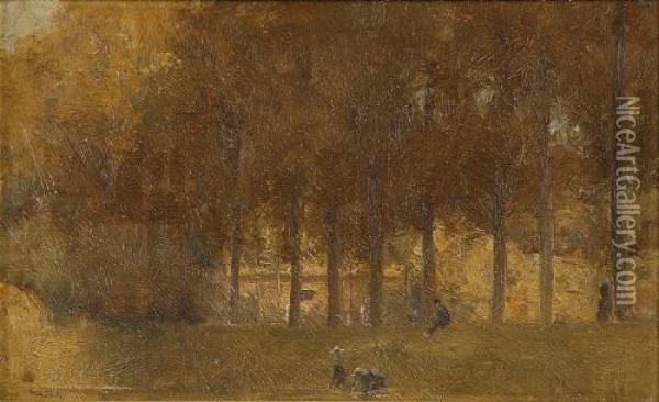 Autumn - Fitzroy Gardens, Melbourne Oil Painting - Tom Roberts