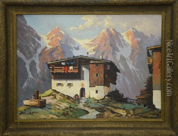 Maison Suisse Oil Painting - Oskar Mulley