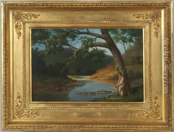 View On The Wissahickon Oil Painting - James Peale Sr.