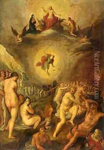 The Last Judgement 2 Oil Painting - Frans the younger Francken