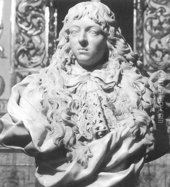 Bust of Grand Prince Fernando de' Medici Oil Painting - Giambattista Foggini