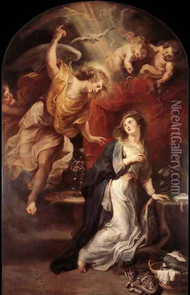 Annunciation Oil Painting - Peter Paul Rubens
