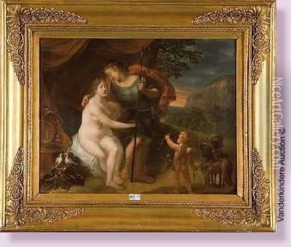 Mars, Venus Et Cupidon Oil Painting - Gerard de Lairesse