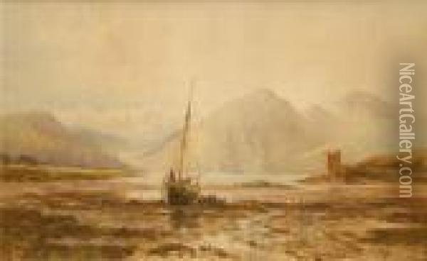Low Tide Oil Painting - William Bingham McGuinness