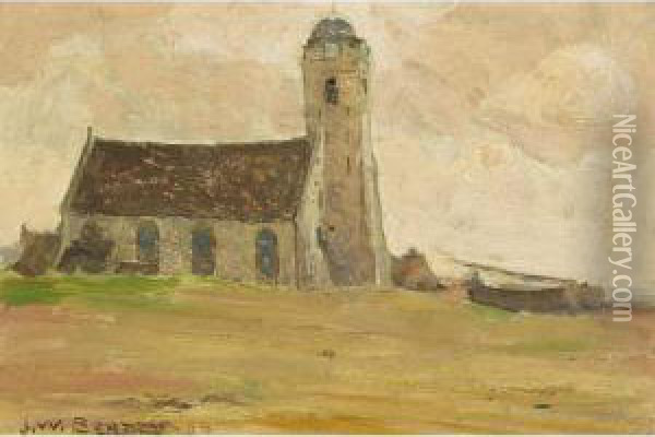 Old Church, Katwyck Oil Painting - John William Beatty