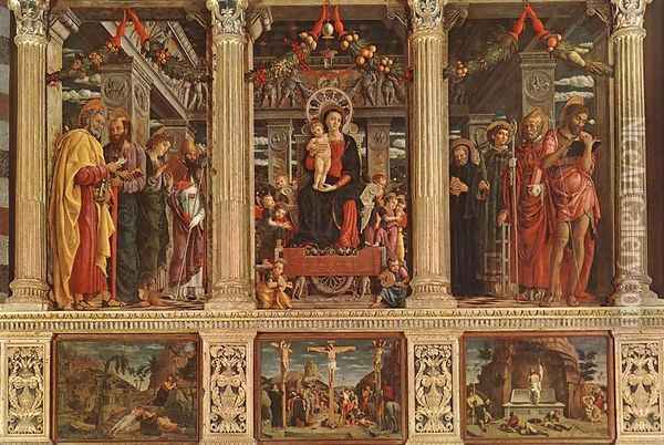 Altarpiece Oil Painting - Andrea Mantegna