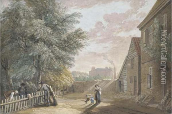 Back Of The Public House Near Bayswater Oil Painting - Paul Sandby