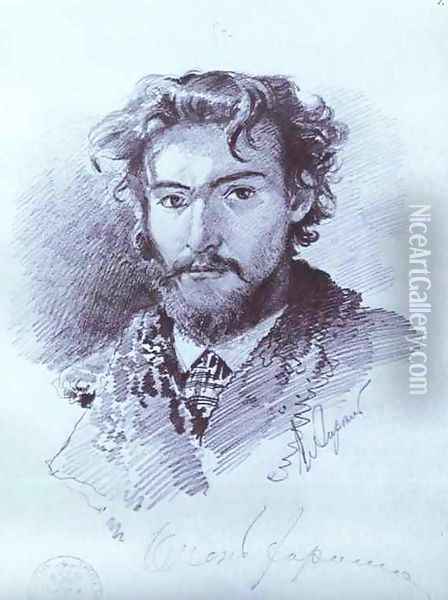 Self Portrait 1873 Oil Painting - Feodor Alexandrovich Vasilyev