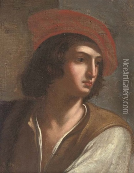 The Boy David Oil Painting -  Guercino