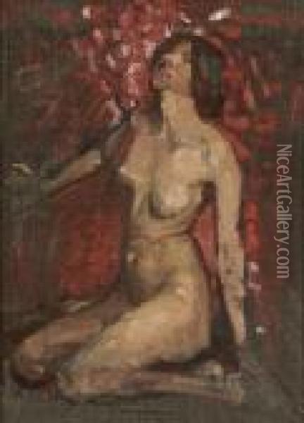 Nude Study Oil Painting - Sarah Henrietta Purser