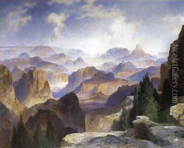 Grand Canyon VI Oil Painting - Thomas Moran