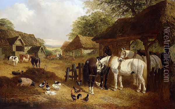 Farmyard Scene 3 Oil Painting - John Frederick Herring Snr